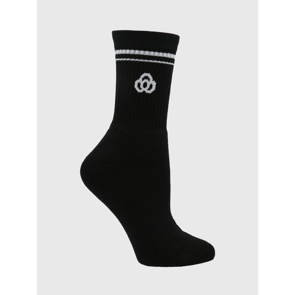 BSOUL - Calcetines Mujer Half Crew Negro BSOUL
