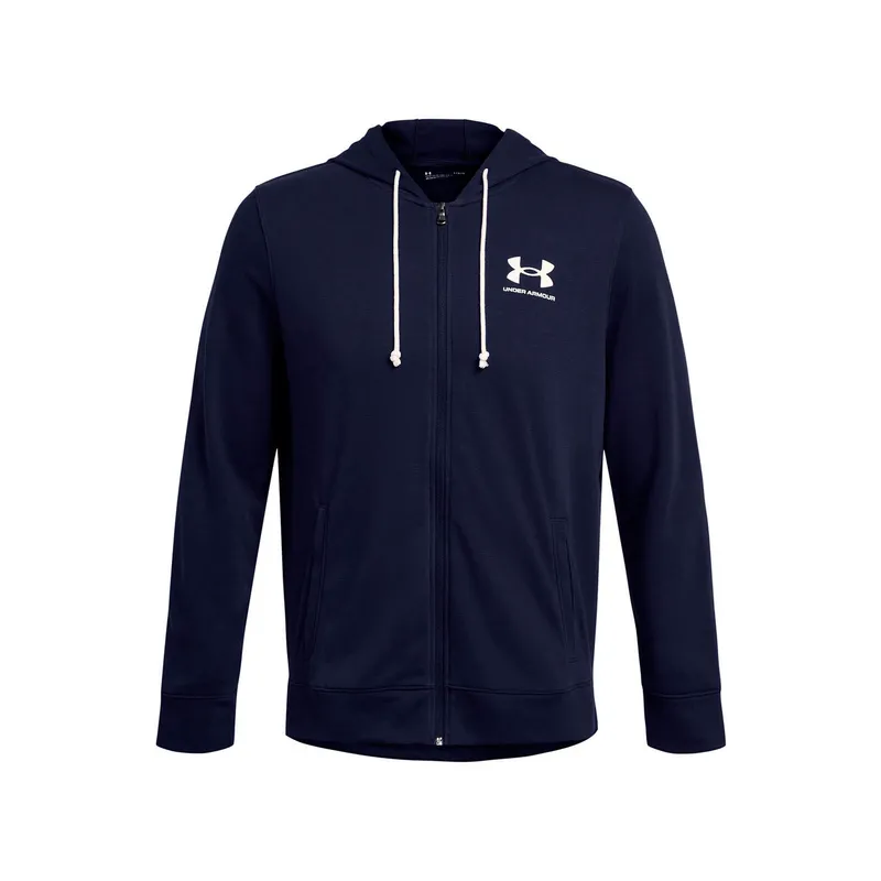 UNDER ARMOUR - Polerón Rival Terry Hombre Azul Marino UNDER ARMOUR