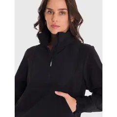 BSOUL - Polar Mujer Mid Zip Negro