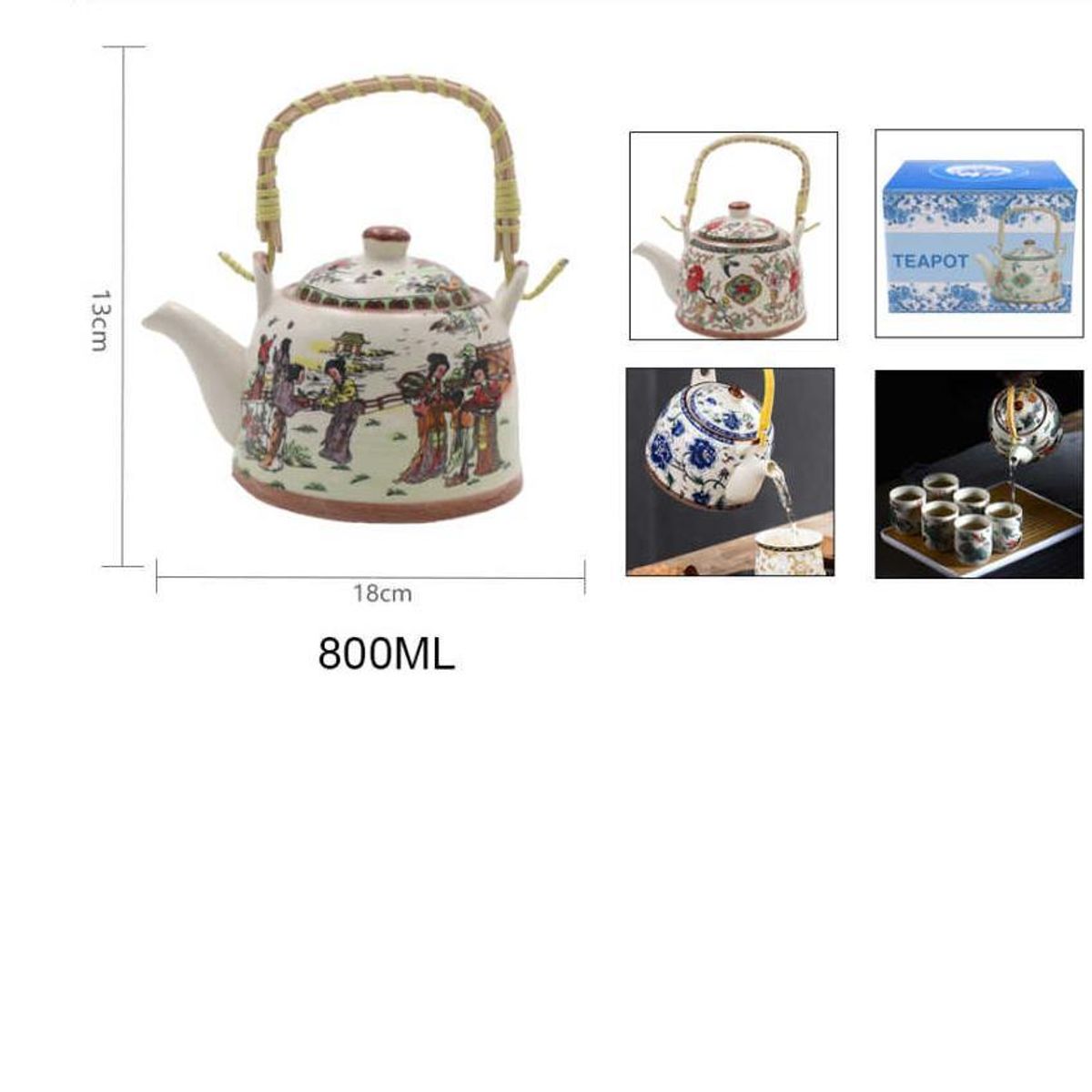 GENERICO - Tetera Ceramica 800ml