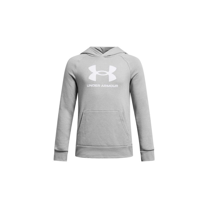 UNDER ARMOUR - Polerón Big Logo UA Rival para Niño Gris UNDER ARMOUR