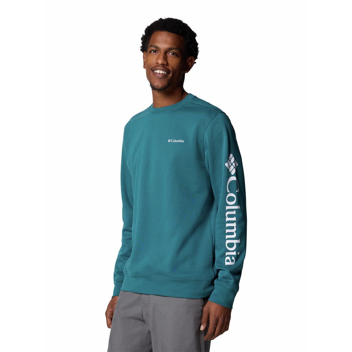 COLUMBIA - Polerón Hombre Beaumount Crew Azul COLUMBIA