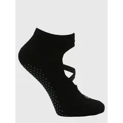 BSOUL - Calcetín Pilates Mujer Active Grip Negro