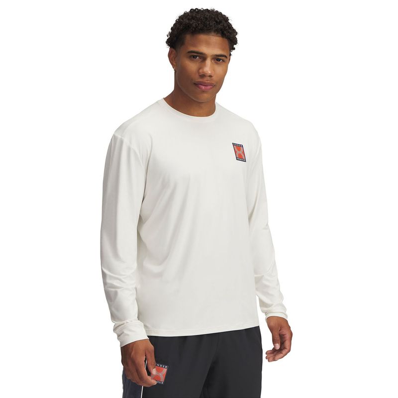 UNDER ARMOUR - Polerón Ua Run 96 Blanco Para Hombre UNDER ARMOUR