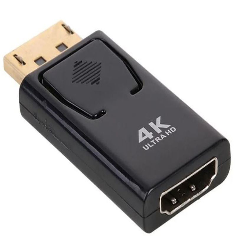 GENERICO - ADAPTADOR DISPLAY PORT MACHO A HDMI HEMBRA 4K