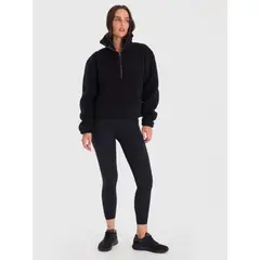 BSOUL - Polar Mujer Mid Zip Sherpa Negro BSOUL.-