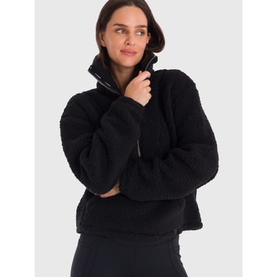 Imagen 2 del producto Polar Mujer Mid Zip Sherpa Negro