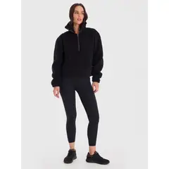 BSOUL - Polar Mujer Mid Zip Sherpa Negro BSOUL.-
