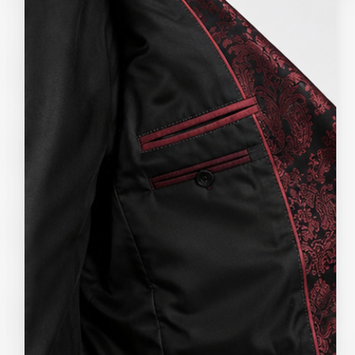 XPRESS RECHARGE - Traje de Hombre con Diseño Floral  2 piezas– Esmoquin Moderno y Elegante para Bodas