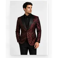 XPRESS RECHARGE - Traje de Hombre con Diseño Floral 2 piezas– Esmoquin Moderno y Elegante para Bodas