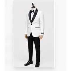 XPRESS RECHARGE - Traje de Hombre con Diseño Floral 2 piezas– Esmoquin Moderno y Elegante para Bodas