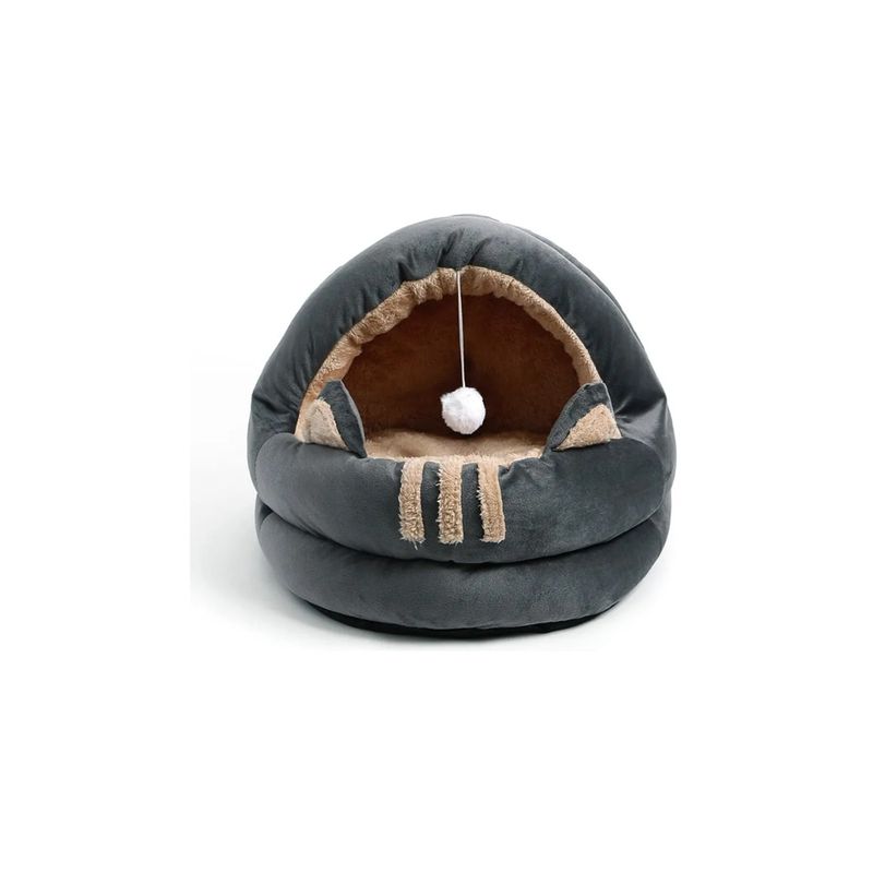 GENERICO - Casa Cueva Con Cojín Para Gatos-perros Cama Lavable Suave