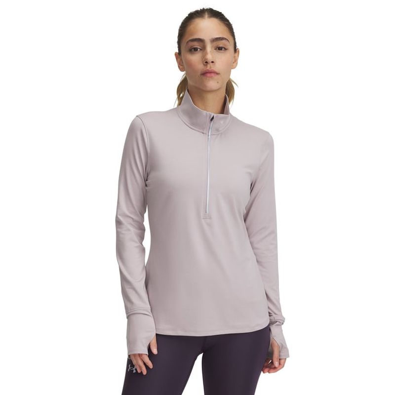 UNDER ARMOUR - Polerón Qualifier Run ½ Cierre Mujer Gris UNDER ARMOUR