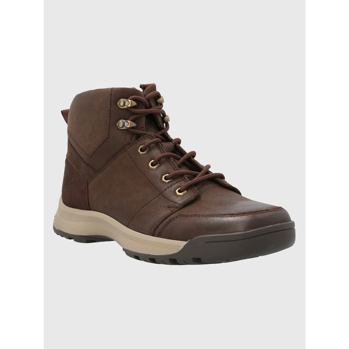 HUSH PUPPIES - Botín Cuero Hombre Theobald Café Oscuro HUSH PUPPIES