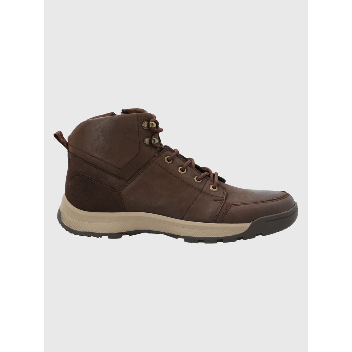 HUSH PUPPIES - Botín Cuero Hombre Theobald Café Oscuro HUSH PUPPIES