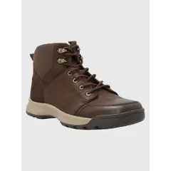 HUSH PUPPIES - Botín Cuero Hombre Theobald Café Oscuro