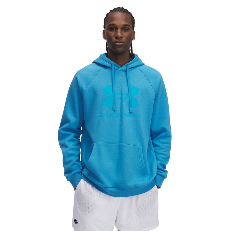 UNDER ARMOUR - Polerón UA Rival Fleece Para Hombre Azul UNDER ARMOUR
