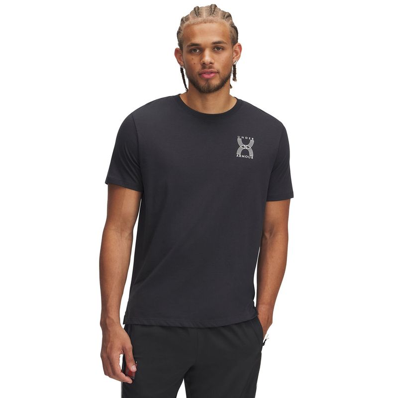 UNDER ARMOUR - Polera Manga Corta Ua Run 96 Gris Para Hombre UNDER ARMOUR