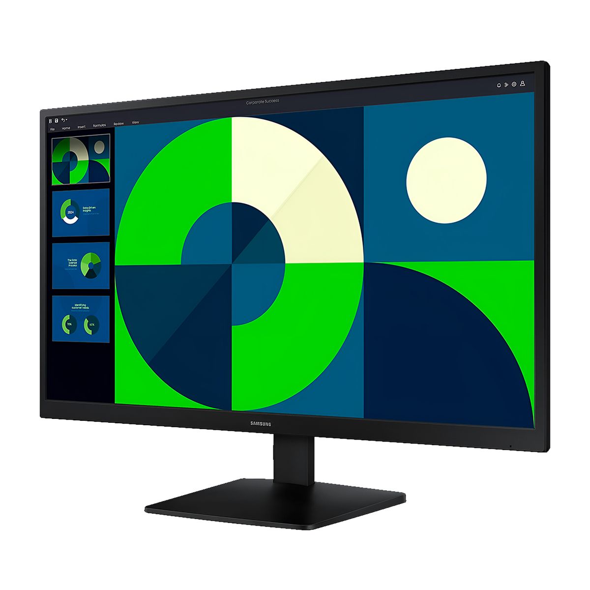 SAMSUNG - Monitor Plano Samsung Essential S3 24in Fhd 100hz 5ms Hdmi