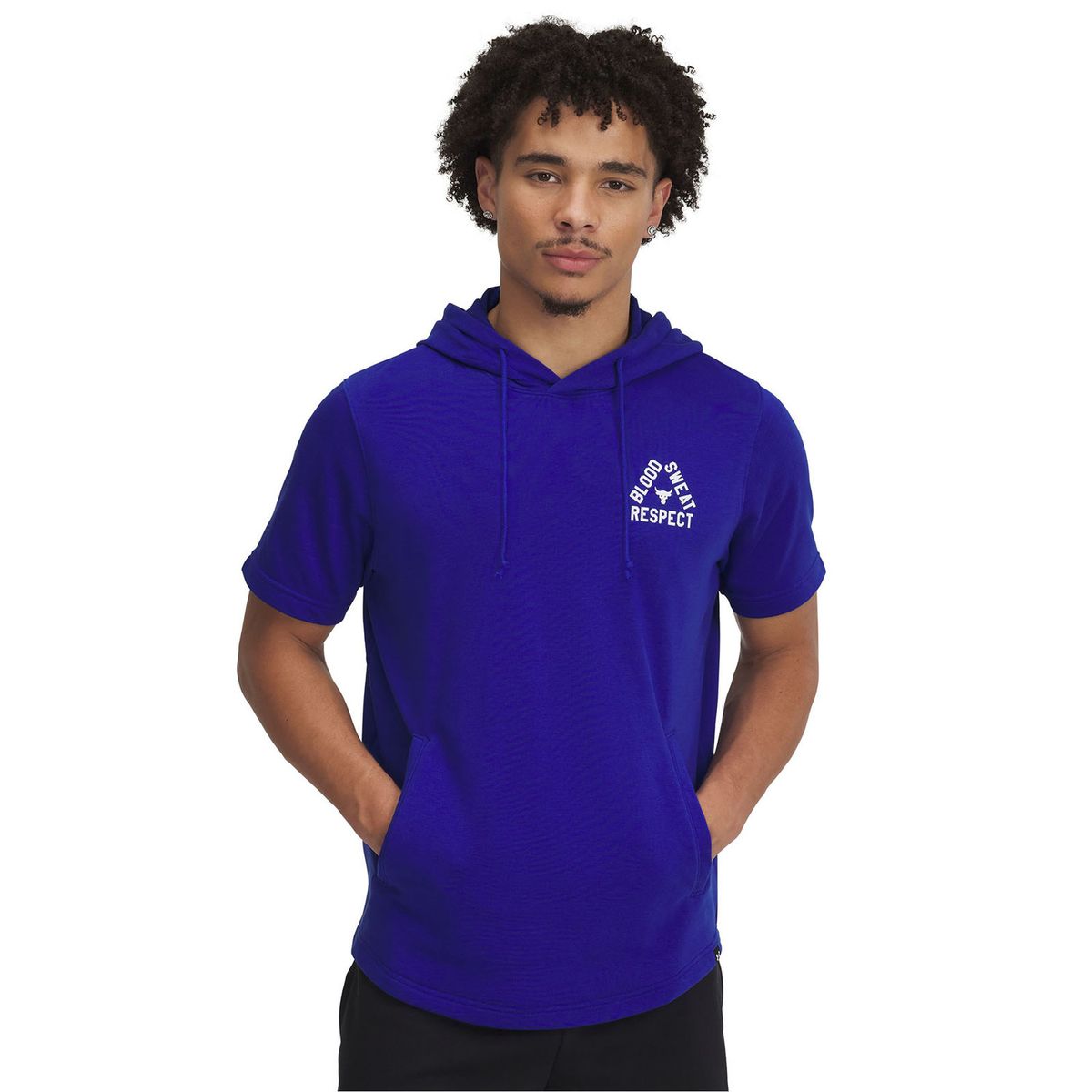 UNDER ARMOUR - Polerón Prjct Rock Manga Corta Hombre Azul UNDER ARMOUR