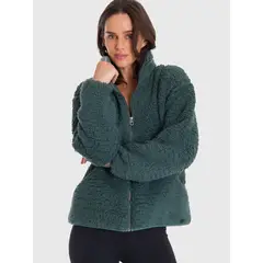 BSOUL - Polar Mujer Full Zip Sherpa Verde