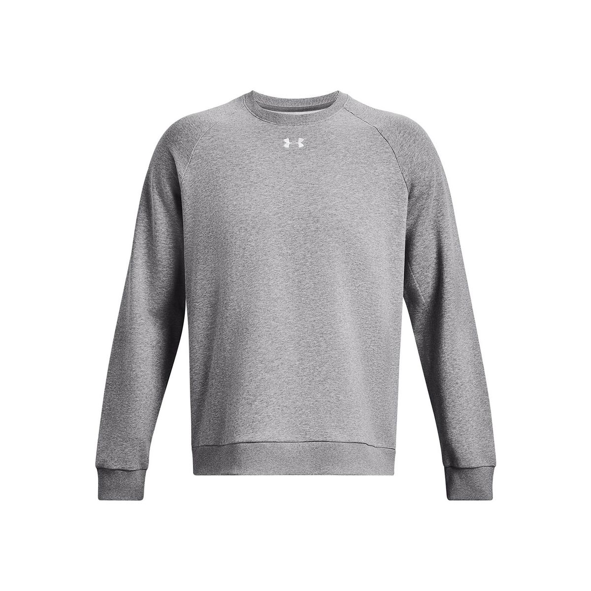UNDER ARMOUR - Polerón UA Rival Fleece Crew Hombre Gris UNDER ARMOUR