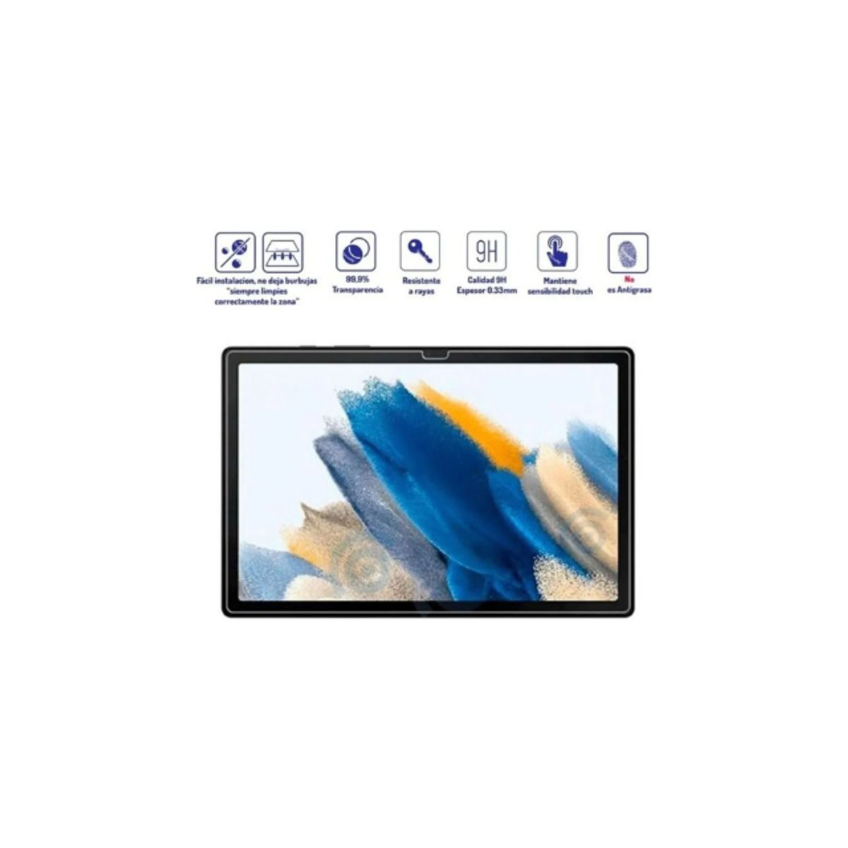 GENERICO - Lamina De Vidrio Templado Para Galaxy Tab A8 10.5" 2021 Mod X200 X205