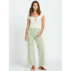 BILLABONG - Pantalón Mujer Be Free Cotelé Verde