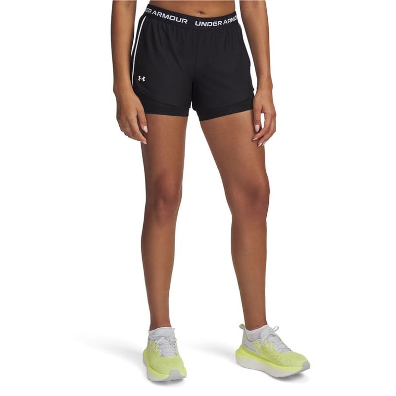 UNDER ARMOUR - Short Ua Tech Play Up 2-In-1 Negro Para Mujer UNDER ARMOUR
