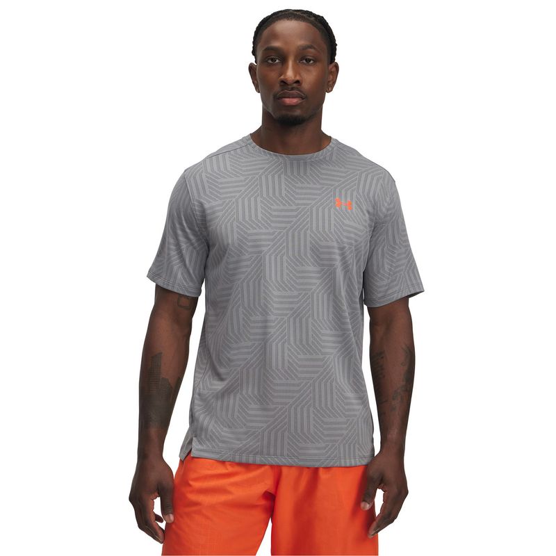 UNDER ARMOUR - Polera Manga Corta Ua Tech Vent Geotessa Gris Para Homb UNDER ARMOUR
