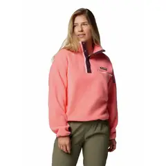 COLUMBIA - Polar Mujer Helvetia Snap Fleece Rosado