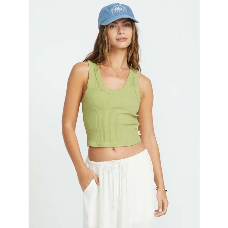 BILLABONG - Polera Mujer Rerun Verde Billabong BILLABONG