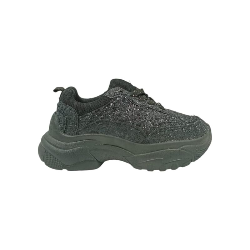 HERIEL - Zapatilla Negra Plataforma Mujer
