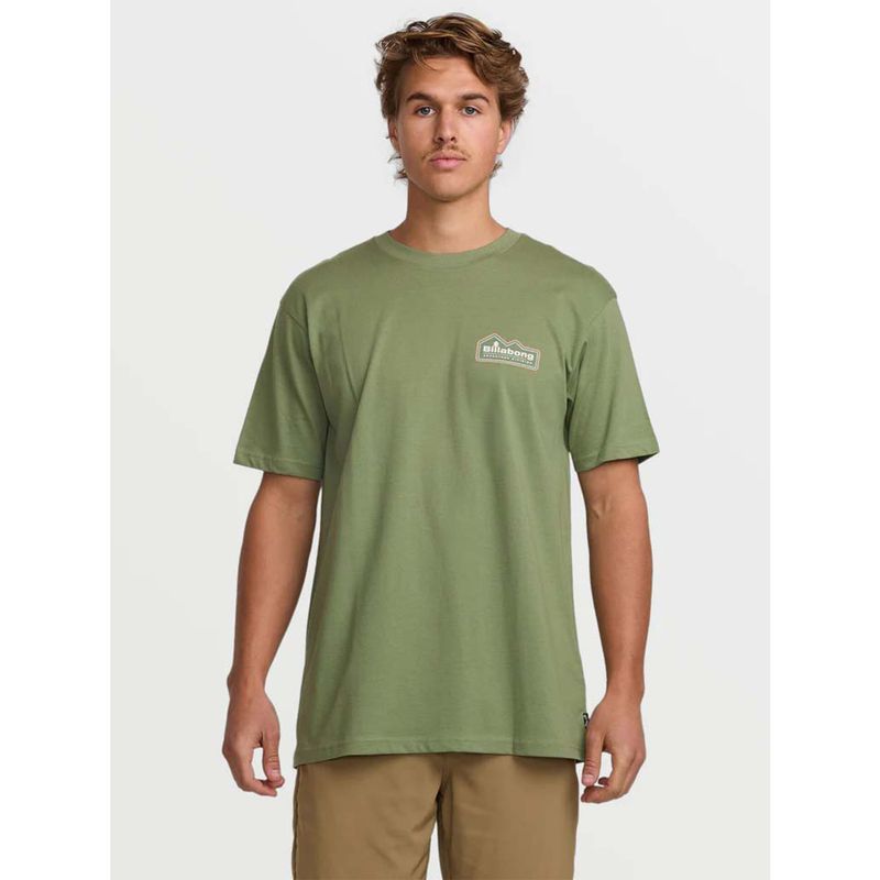 BILLABONG - Polera Manga Corta Hombre Range ADiv Verde Billabong BILLABONG