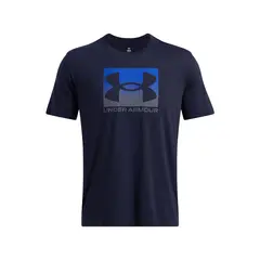 UNDER ARMOUR - Polera Manga Corta Boxed Underarmour Azul Marino Hombre