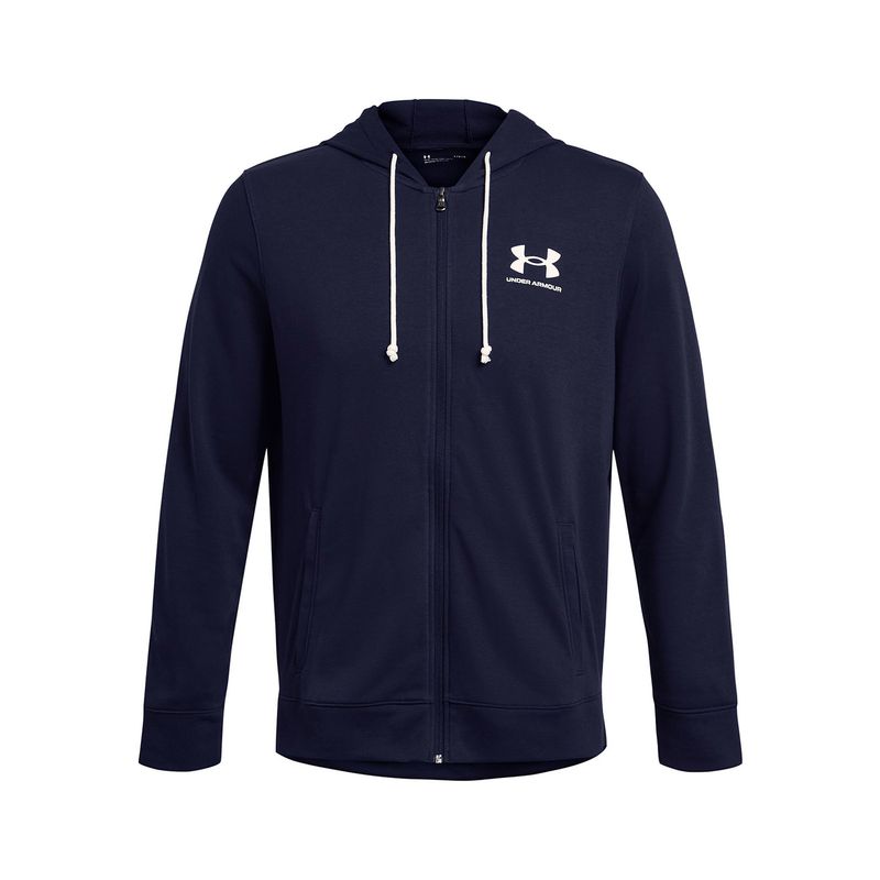UNDER ARMOUR - Polerón Rival Terry Hombre Azul Marino UNDER ARMOUR