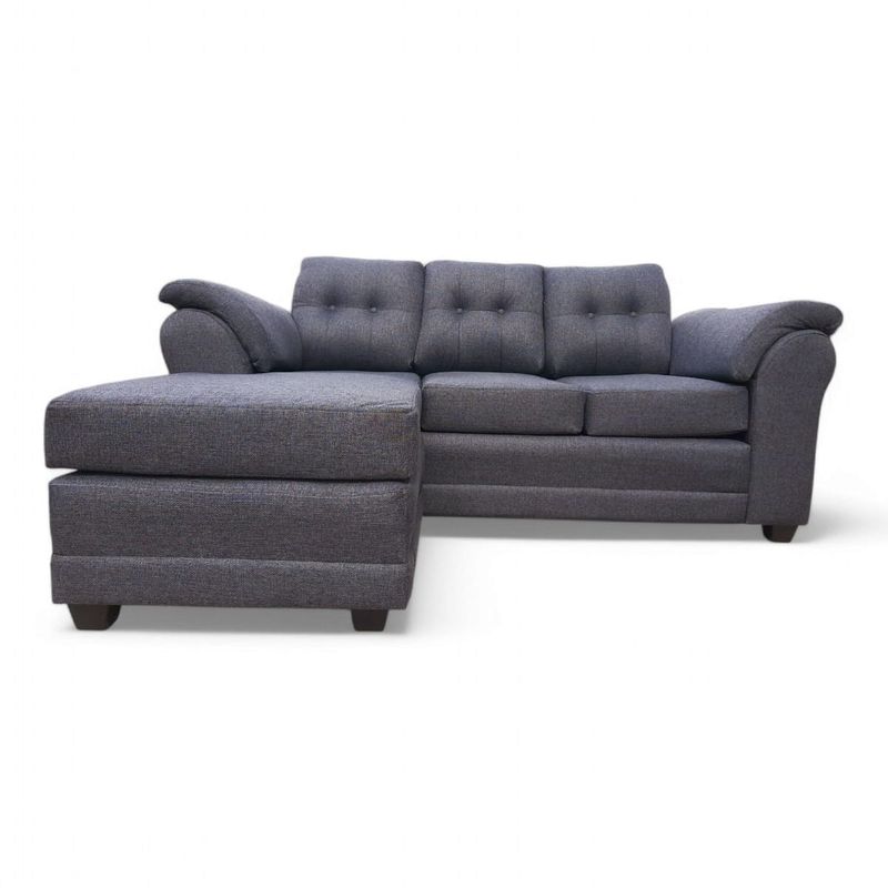 GENERICO - Sofa Seccional Mustang Gris Oscuro