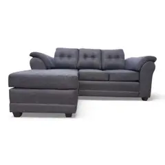GENERICO - Sofa Seccional Mustang Gris Oscuro
