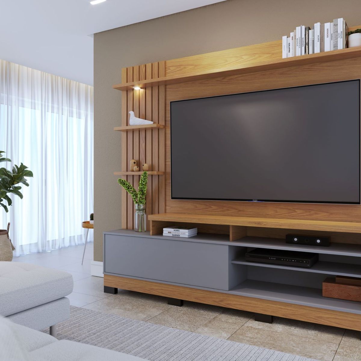 TAHUARI - Home theater Maceio Freijo ceniza