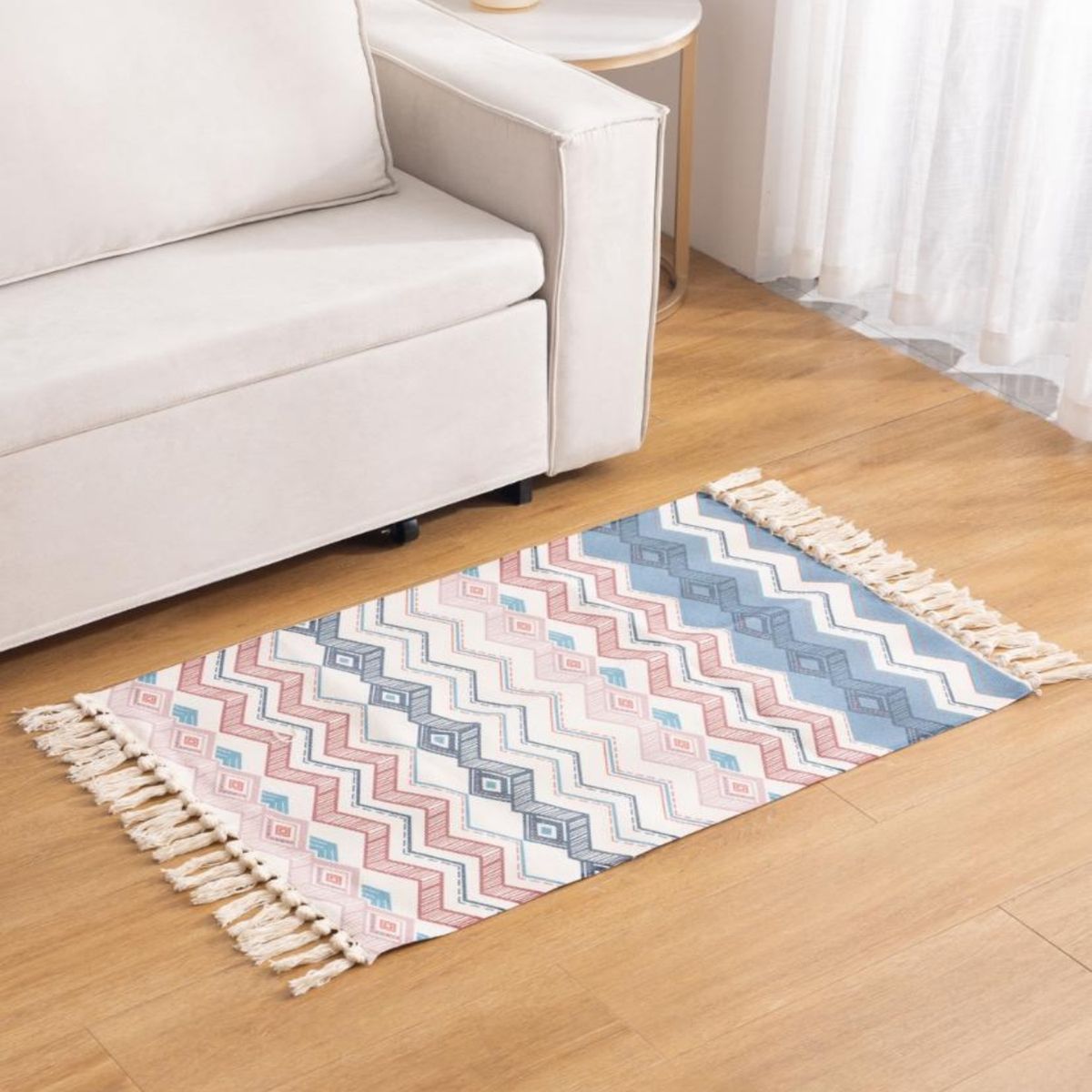 GENERICO - ALFOMBRA DECORATIVA DE LINO 60X90