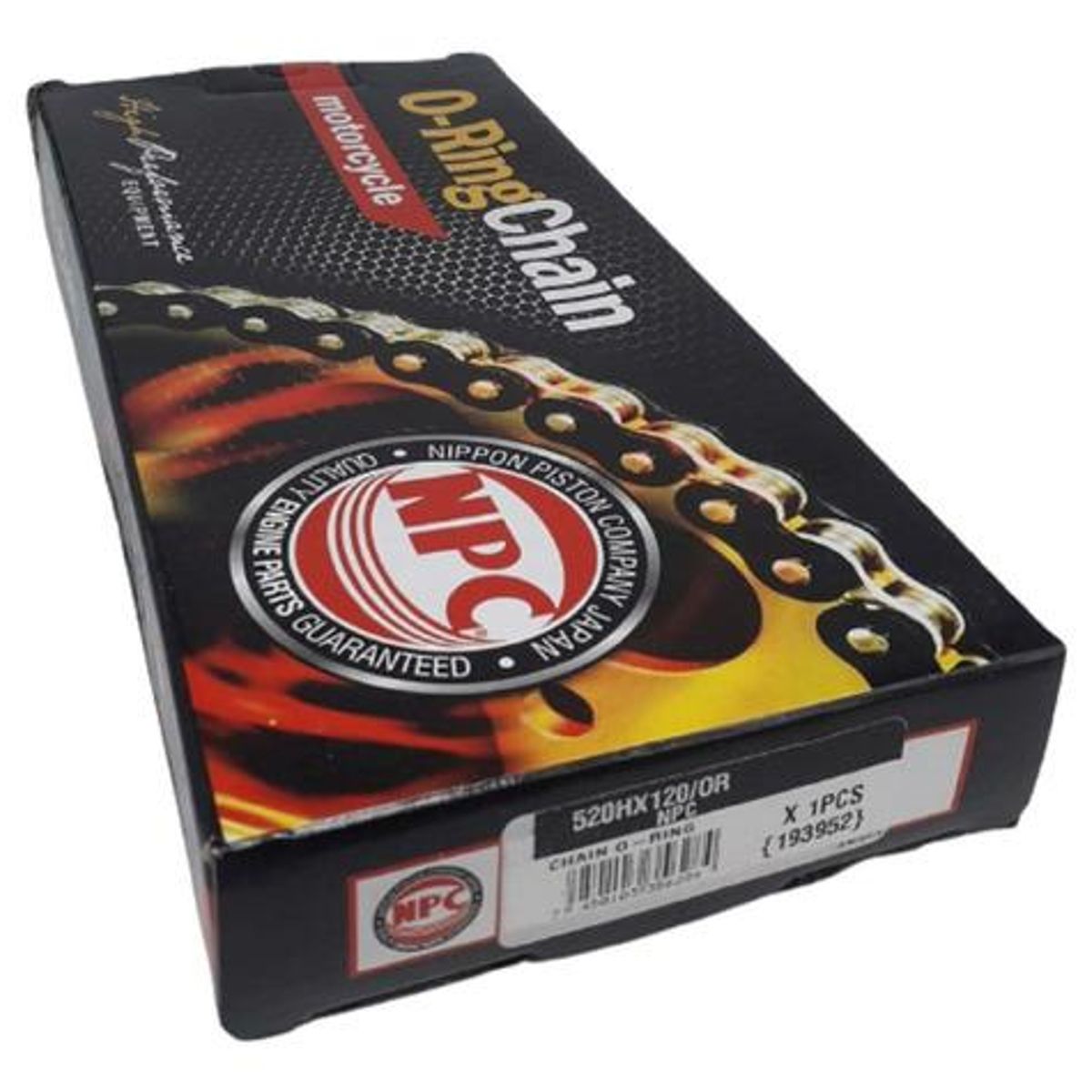 GENERICO - Cadena Moto O-ring 520 X 120 Npc - Negro