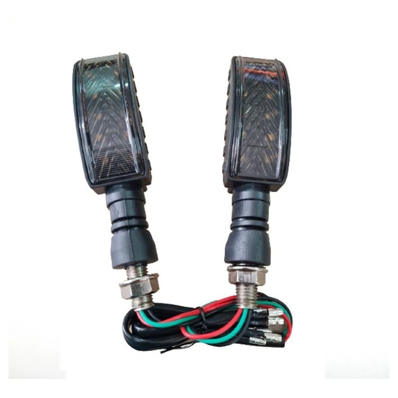 GENERICO - Intermitentes R240 Universales Para Moto X4 - Negro