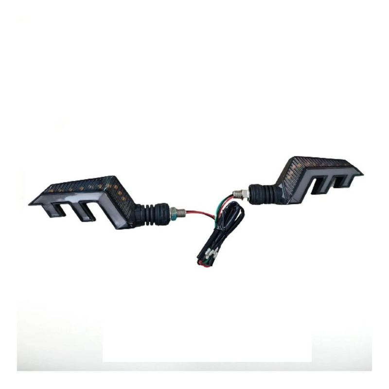 GENERICO - Intermitentes Universales Para Moto - Negro