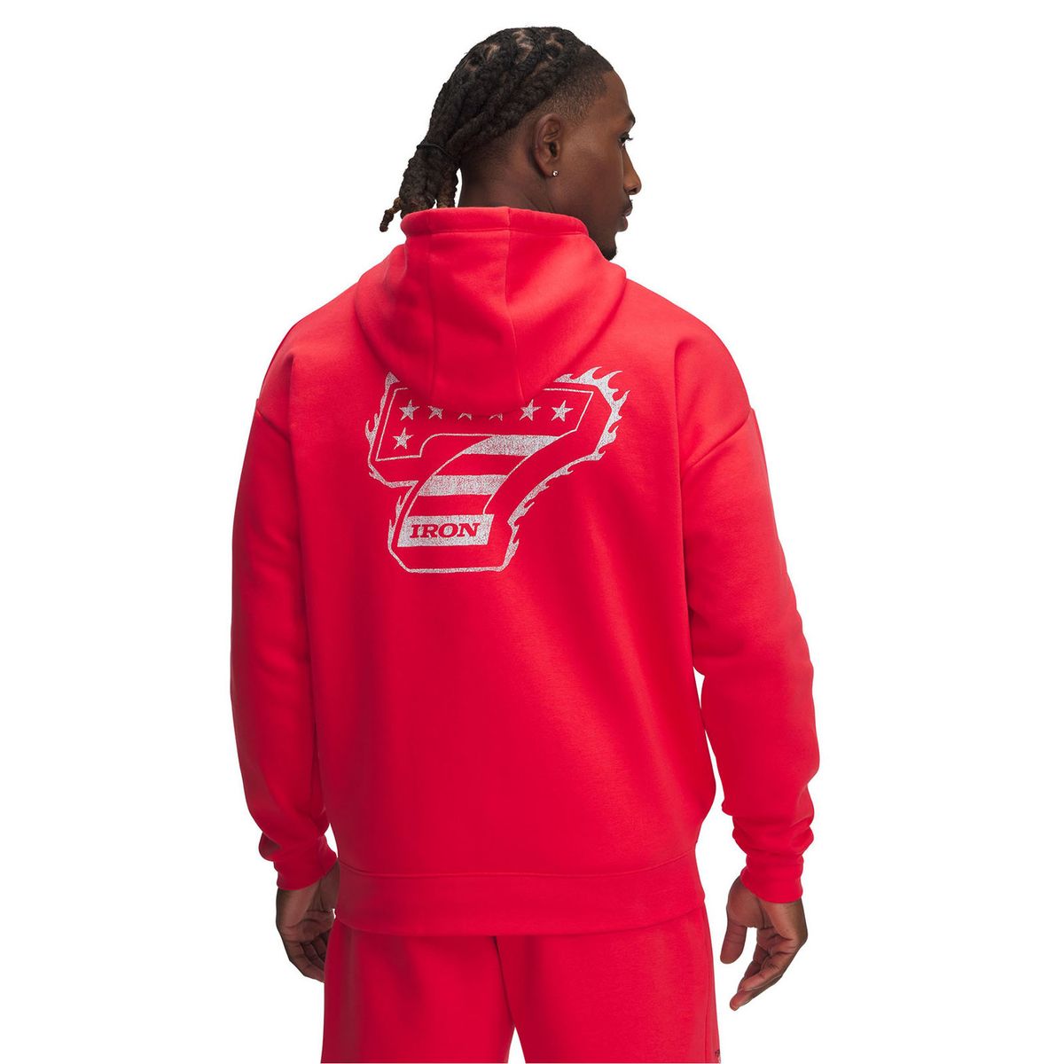 UNDER ARMOUR - Polerón Project Rock Icon fl Rojo hombre UNDER ARMOUR