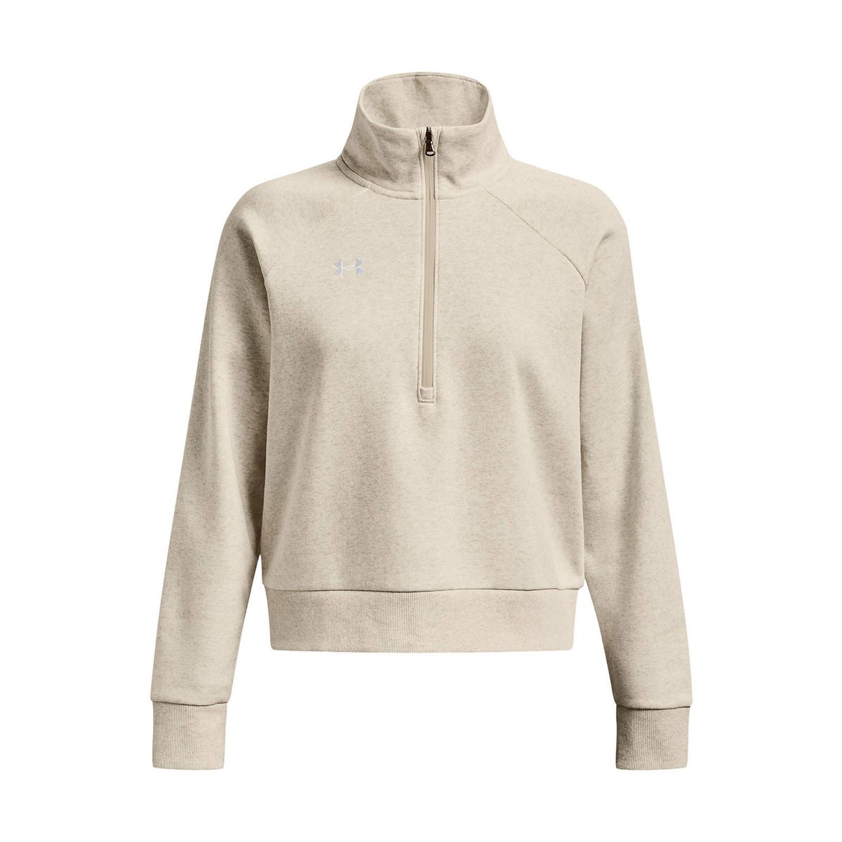 UNDER ARMOUR - Polerón Mujer Rival Fleece ½ Cierre Café UNDER ARMOUR