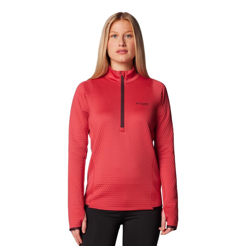 COLUMBIA - Polar Mujer Crystal Leaf Omni Heat Rojo COLUMBIA
