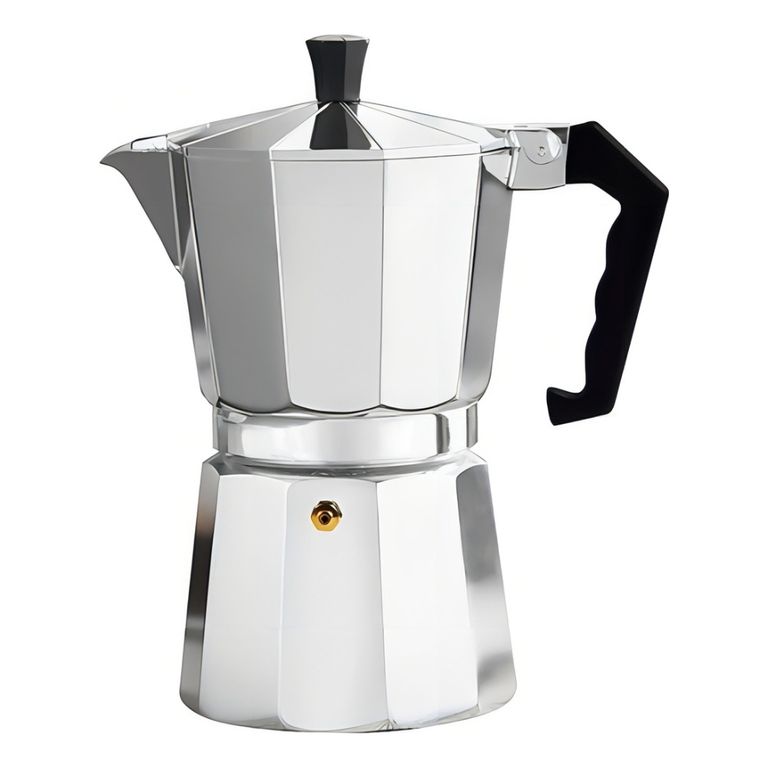 Cafetera Portátil Moka Express 6 Taza Manual Plata Italiano