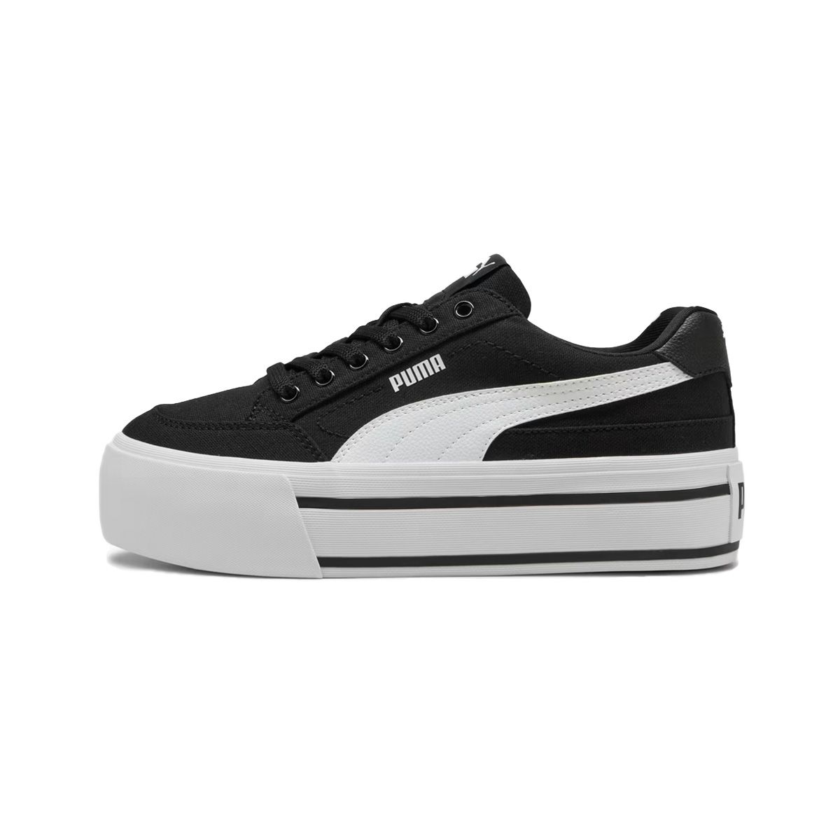 PUMA - Zapatillas Mujer Court Classic Puma Negras/Blancas