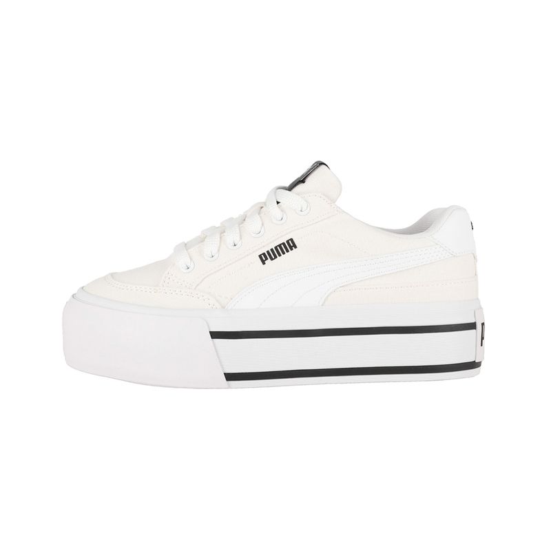 PUMA - Zapatillas Mujer Court Classic Puma Blancas/Negras