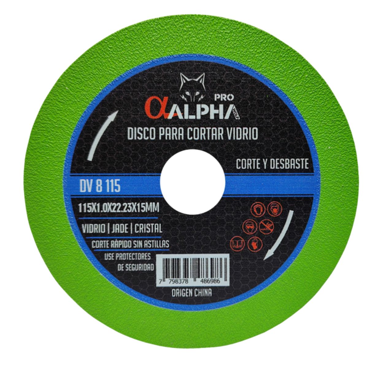 ALPHA PRO - Disco Diamantado 115mm para Vidrio ALPHA PRO